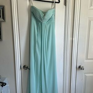 Strapless dress. Perfect as a bridesmaid or wedding guest